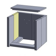 Wandstein hinten links/rechts Justus Ohio** | Feuerraumauskleidung | Schamotte-Shop.de