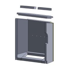 Wandstein hinten rechts Justus Austin 7B** | Feuerraumauskleidung | Schamotte-Shop.de