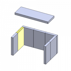 Rückwandstein | Feuerraumauskleidung | PUR Schamotte | Schamotte-Shop.de