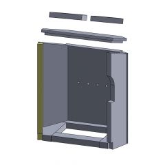 Wandstein vorne links Justus Austin 7B** | Feuerraumauskleidung | Schamotte-Shop.de