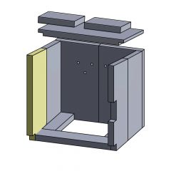 Wandstein vorne links Justus Ohio** | Feuerraumauskleidung | Schamotte-Shop.de
