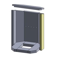 Wandstein vorne rechts Justus Gotland** | Feuerraumauskleidung | Schamotte-Shop.de