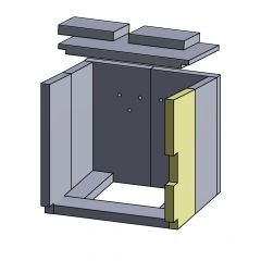 Wandstein vorne rechts Justus Ohio** | Feuerraumauskleidung | Schamotte-Shop.de