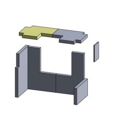 Heizgasumlenkplatte | Feuerraumauskleidung | Hark** | Schamotte-Shop.de