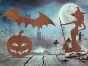 Herbst & Halloween Edelrostdeko