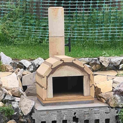 Kundenprojekt: Pizzaofen Genua fertig gebaut