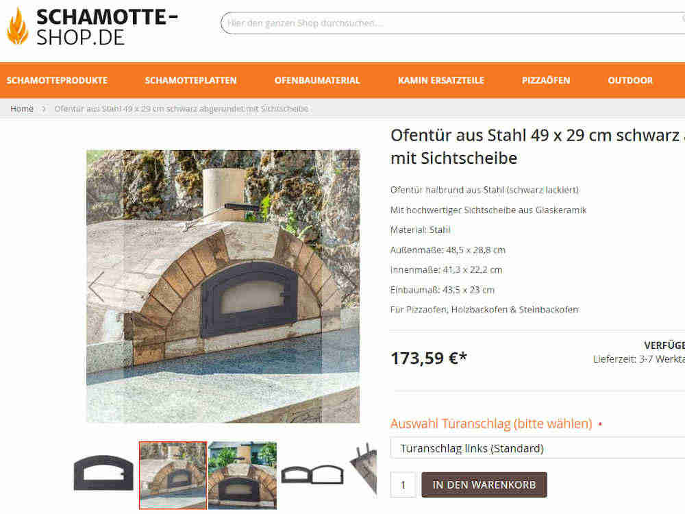 Produkte bei Schamotte-Shop.de