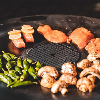 Feuerplatten und Zubehör für Grilltonnen