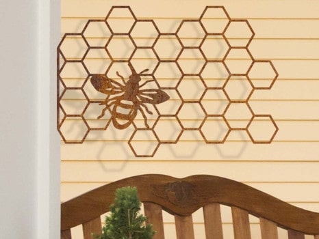 Imker- und Bienendekoration aus Edelrost