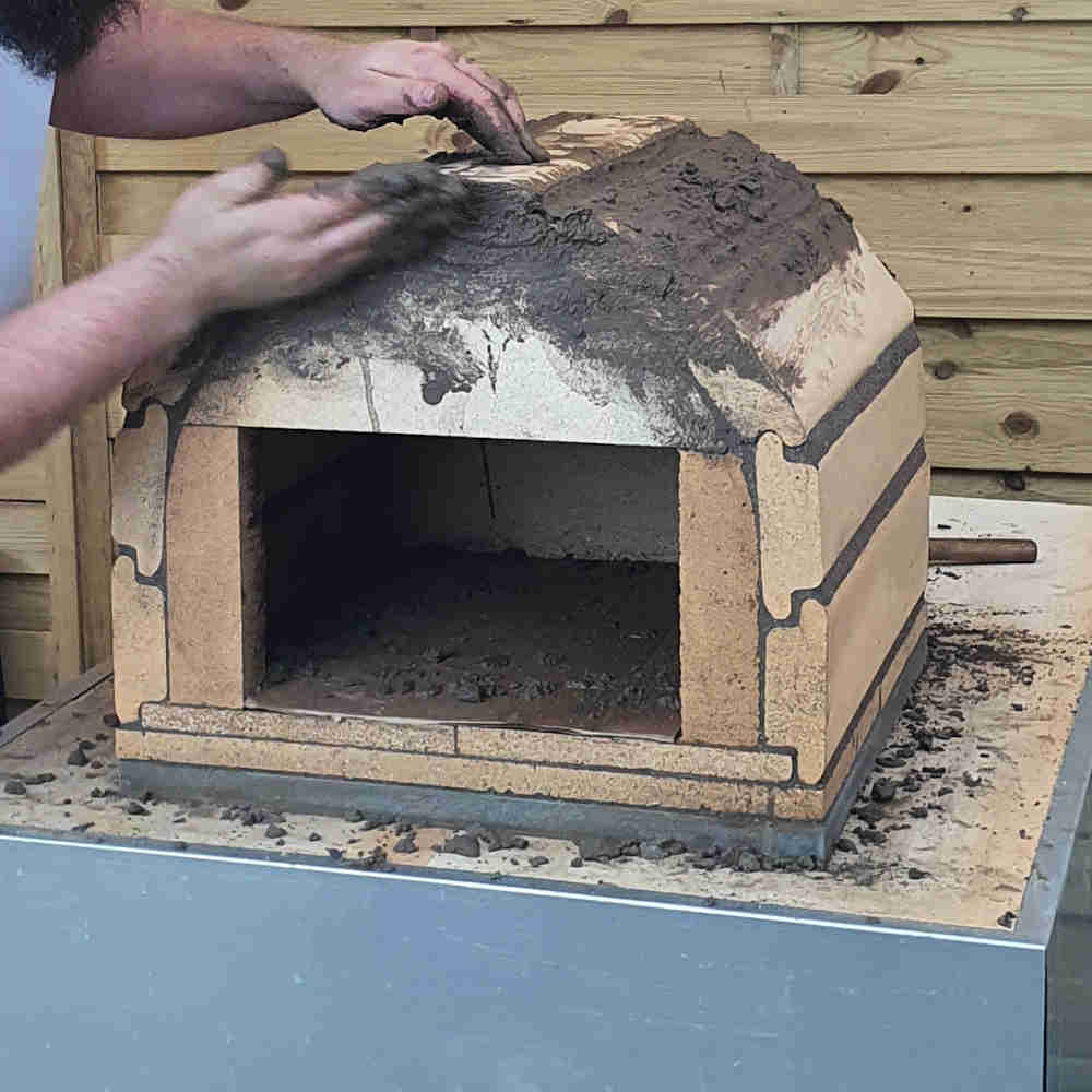 Pizzaofen Bausatz Genua: Wölbung bauen