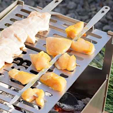 Produkttest: Grillspieß Wiking für Grill und Feuerplatte testen