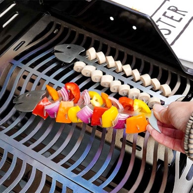 Grillspieße Fisch aus Edelstahl testen