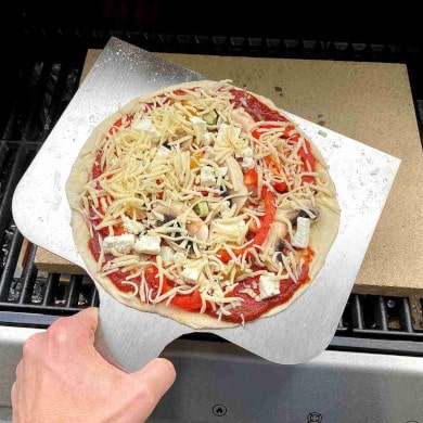 Pizzschieber aus Edelstahl