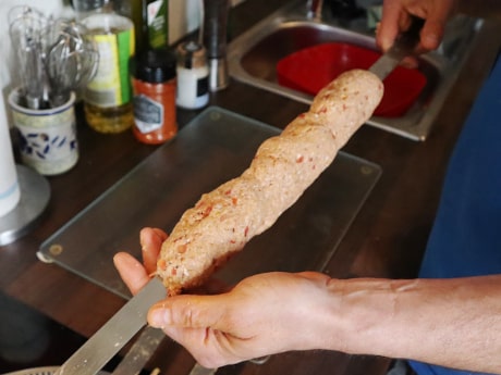 Testbericht: Kebab-Spieße für Grill - Kebab vorbereiten