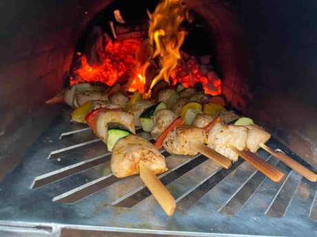 Grillen im Pizzaofen