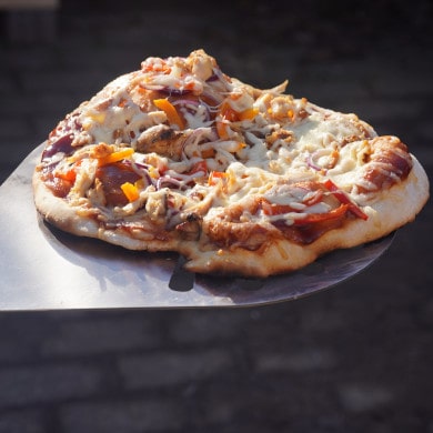 Pizzaschieber aus Edelstahl