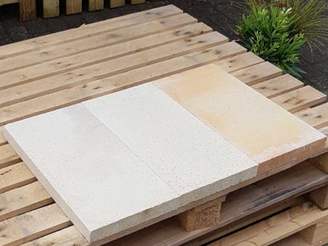 Grill bauen: Schamotteplatten verlegen