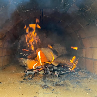 Pizzaofen das 1. Mal anfeuern