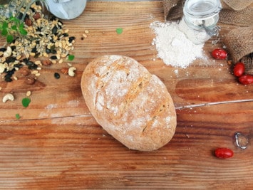 Rezept: Knuspriges Bauernbrot auf dem Brotbackstein backen