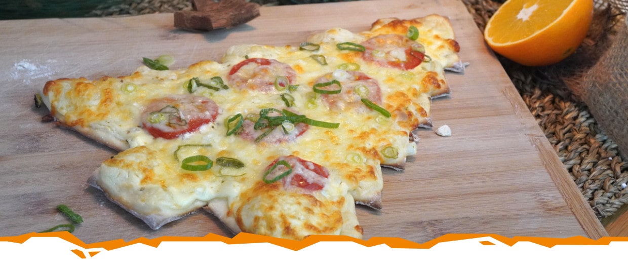 Pizza-Rezept: Tannenbaum-Pizza vom Pizzastein