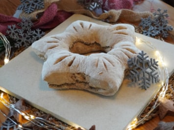 Sternenbrot vom Brotbackstein