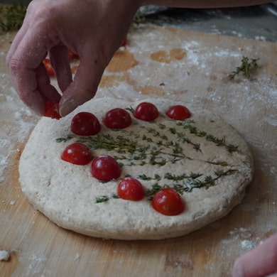 Weihnachtsfocaccia