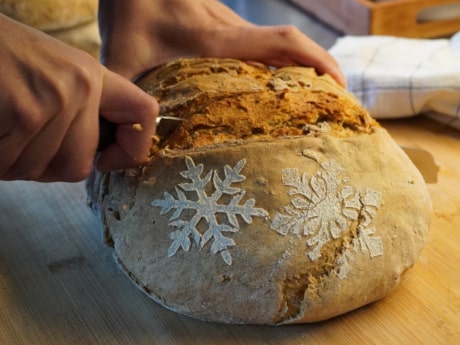 Winterbrot vom Brotbackstein