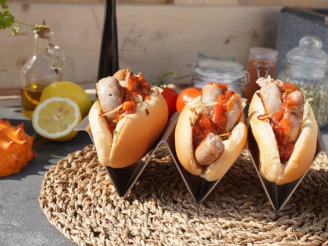 Boerewors: Hotdog Südafrika Style
