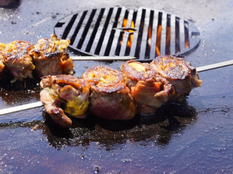 Feuerplatten Rezept: Pin Wheels - Rouladen-Spieße