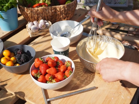 Streetfood Rezept: Crêpes von der Feuerplatte mit Früchten