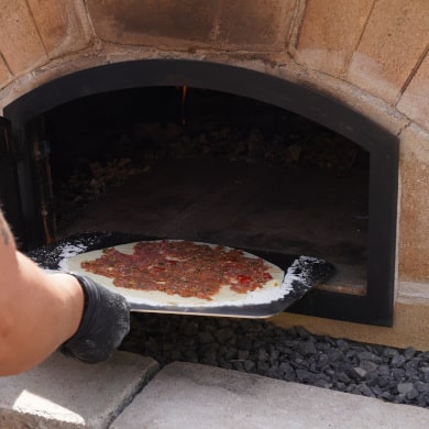 Lahmacun aus dem Pizzaofen