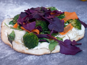 Vegane Pizza: bunt & gesund