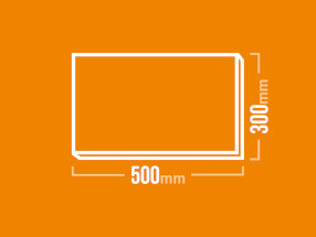 Schamotteplatte 500x300mm