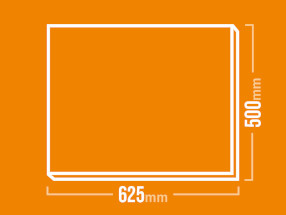 Schamotteplatte 625x500