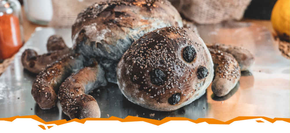 Halloween-Rezept: Spinnenbrot auf Brotbackstein backen