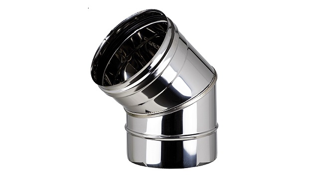 Winkelbögen für Edelstahlschornsteine